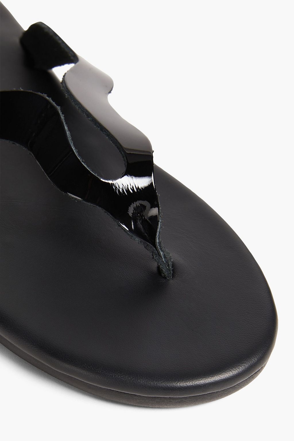 ANCIENT GREEK SANDALS Laconia patent-leather sandals