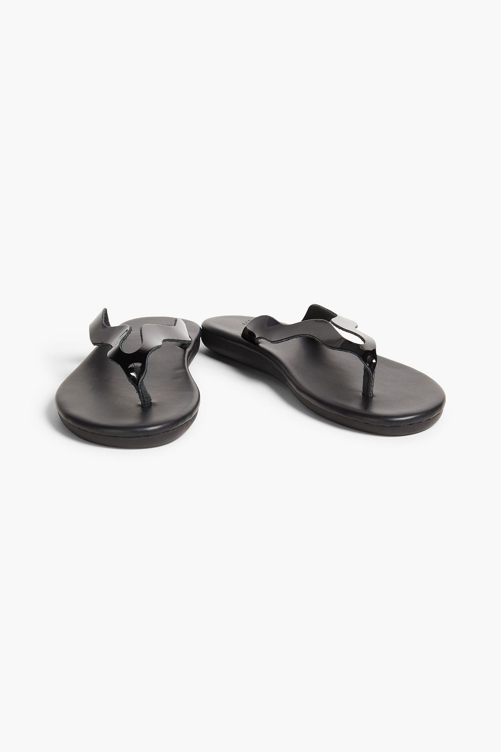 ANCIENT GREEK SANDALS Laconia patent-leather sandals