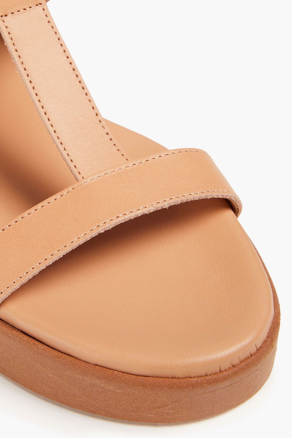 ANCIENT GREEK SANDALS Myrtova leather platform slingback sandals