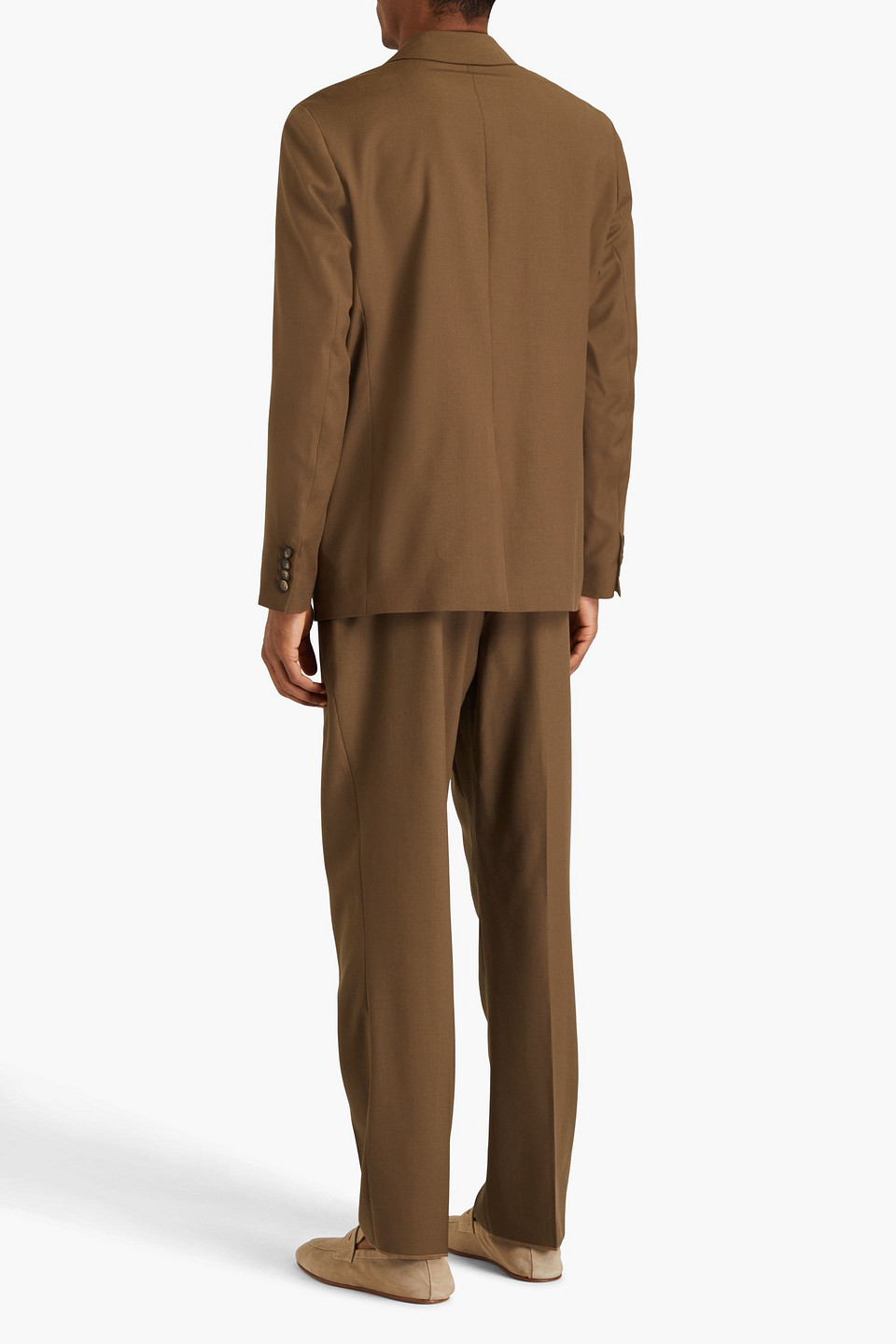 Nanushka Renan Woven Suit Jacket In Light Brown