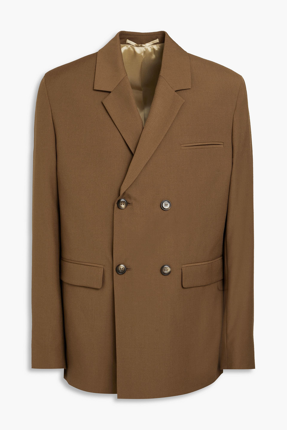Nanushka Renan Woven Suit Jacket In Light Brown