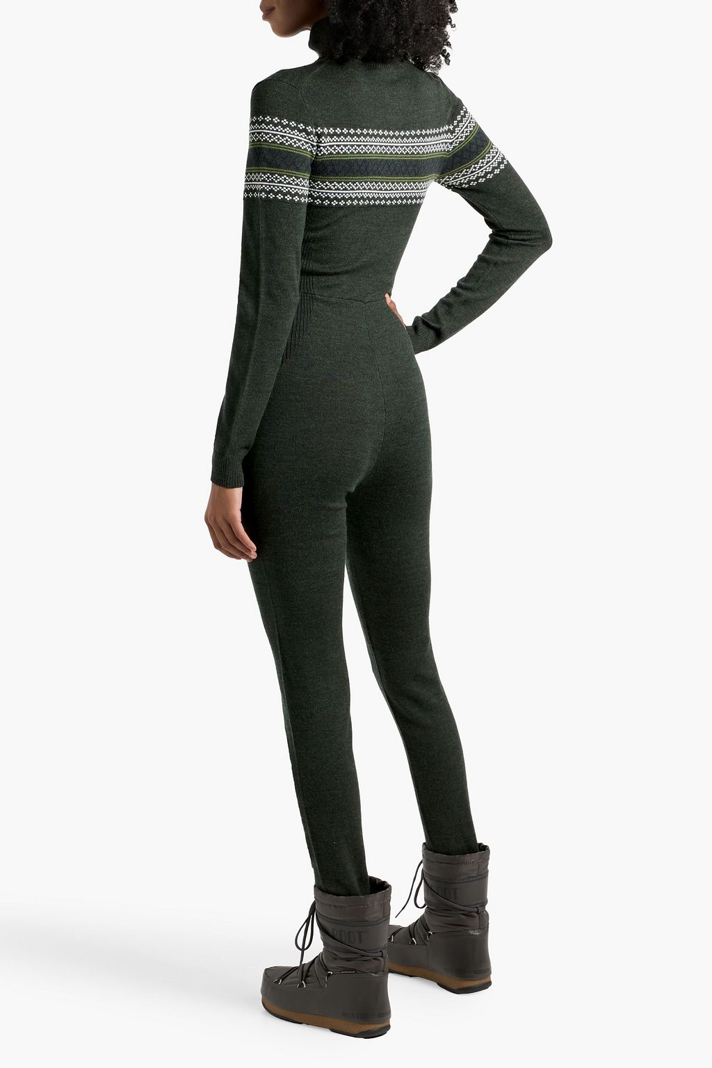 WE NORWEGIANS Jumpsuit „Signature“ aus Merinowolle mit Fair-Isle-Muster