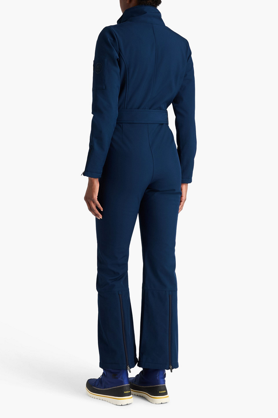 We Norwegians Tyin Belted Softshell Ski Suit In Blue
