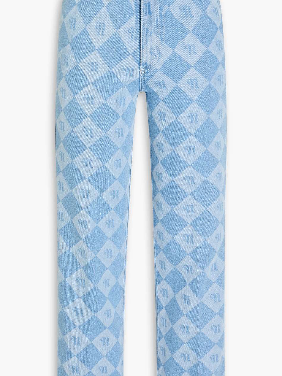 zoey logo-print high-rise kick-flare jeans