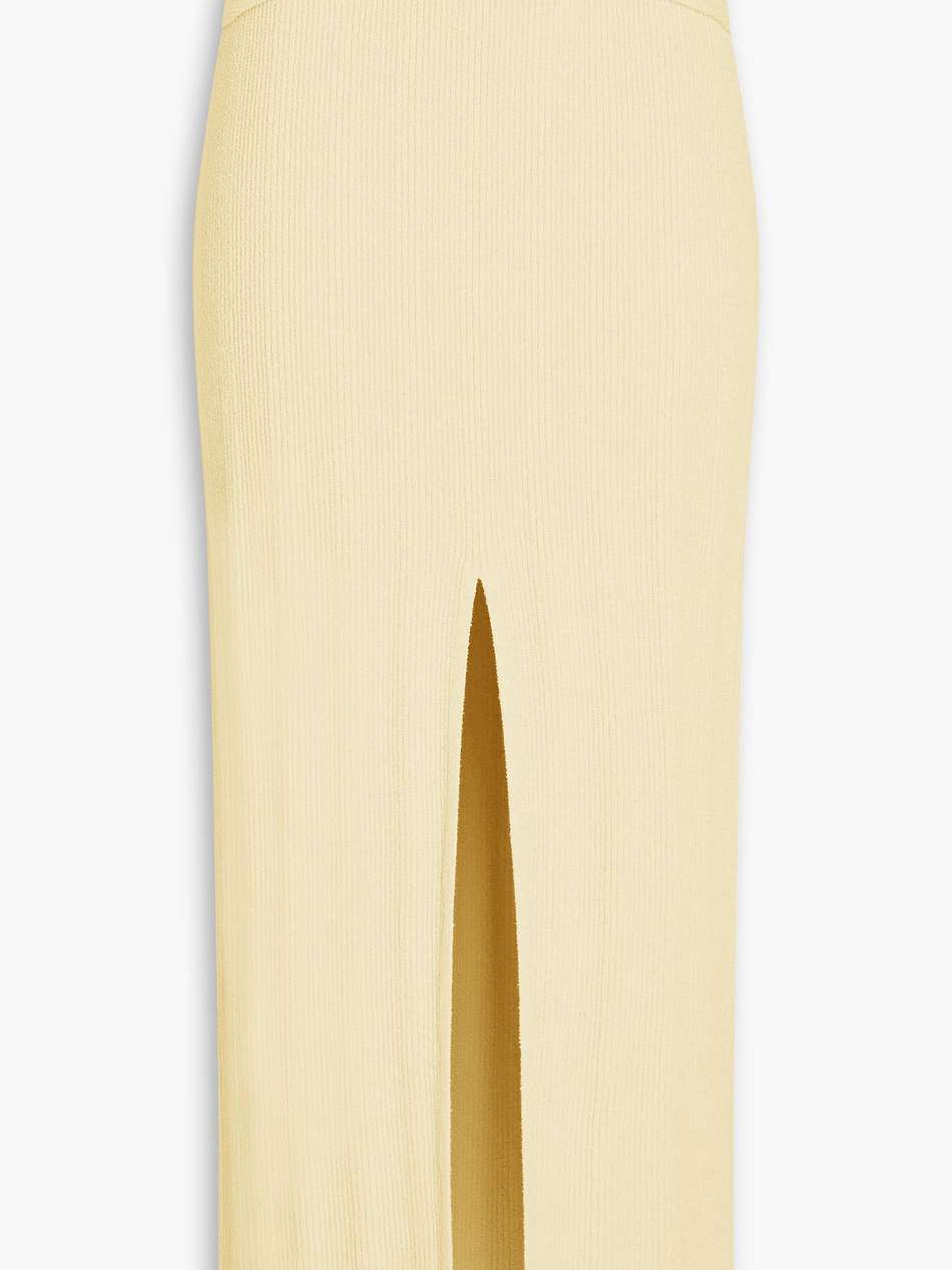 muyta ring-embellished cotton-blend chenille maxi skirt