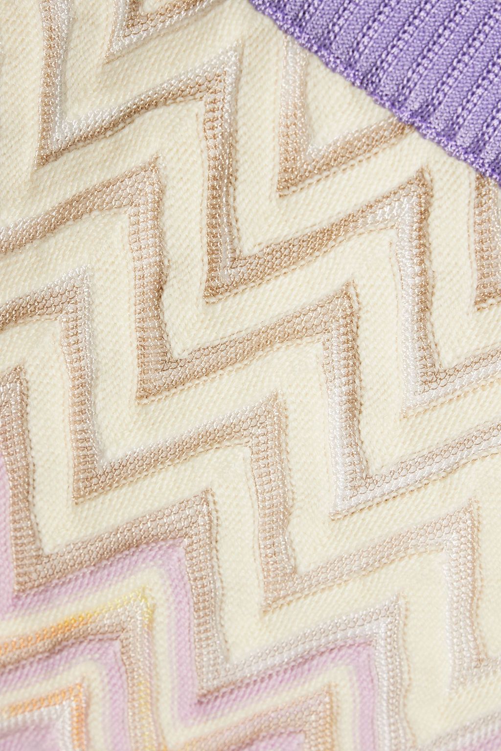 MISSONI تنورة قصيرة من نسيج من مزيج الصوف بحبكة كروشيه