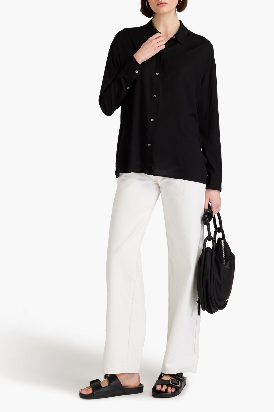 JAMES PERSE HEMD AUS MUSSELIN