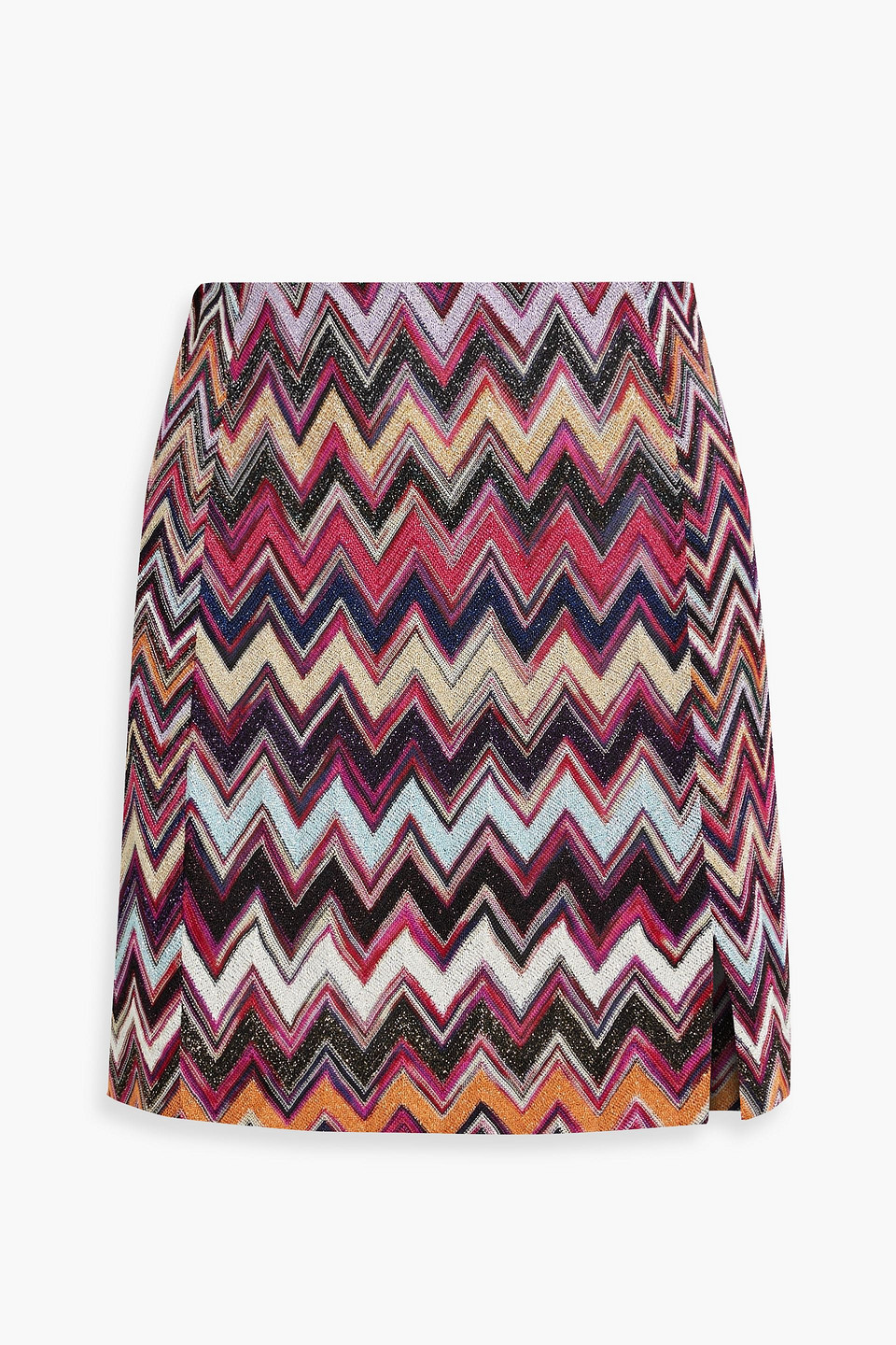 Missoni - Metallic crochet-knit mini skirt - Pink - IT 36