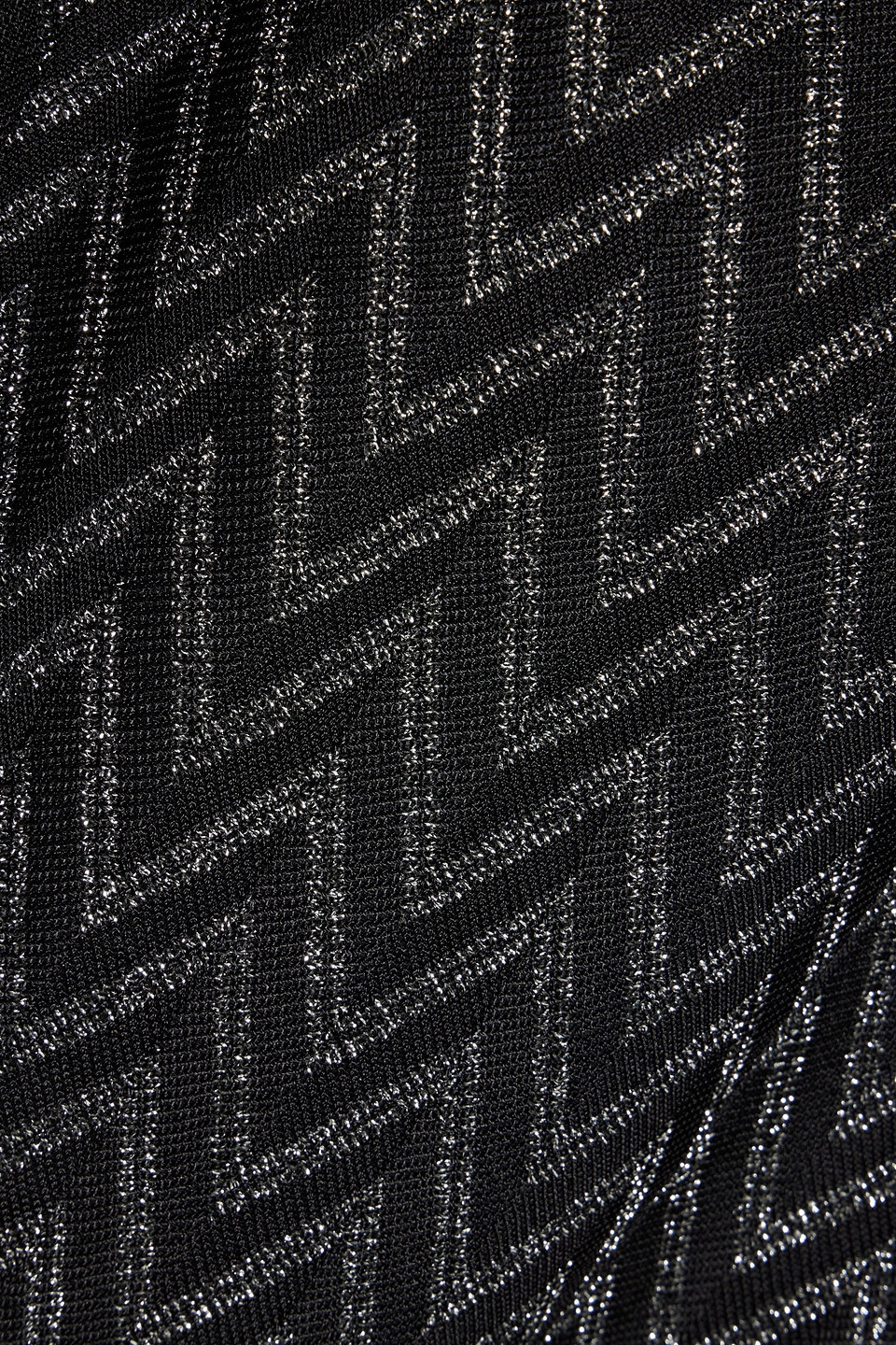 Missoni Metallic Crochet-knit Dress In Schwarz