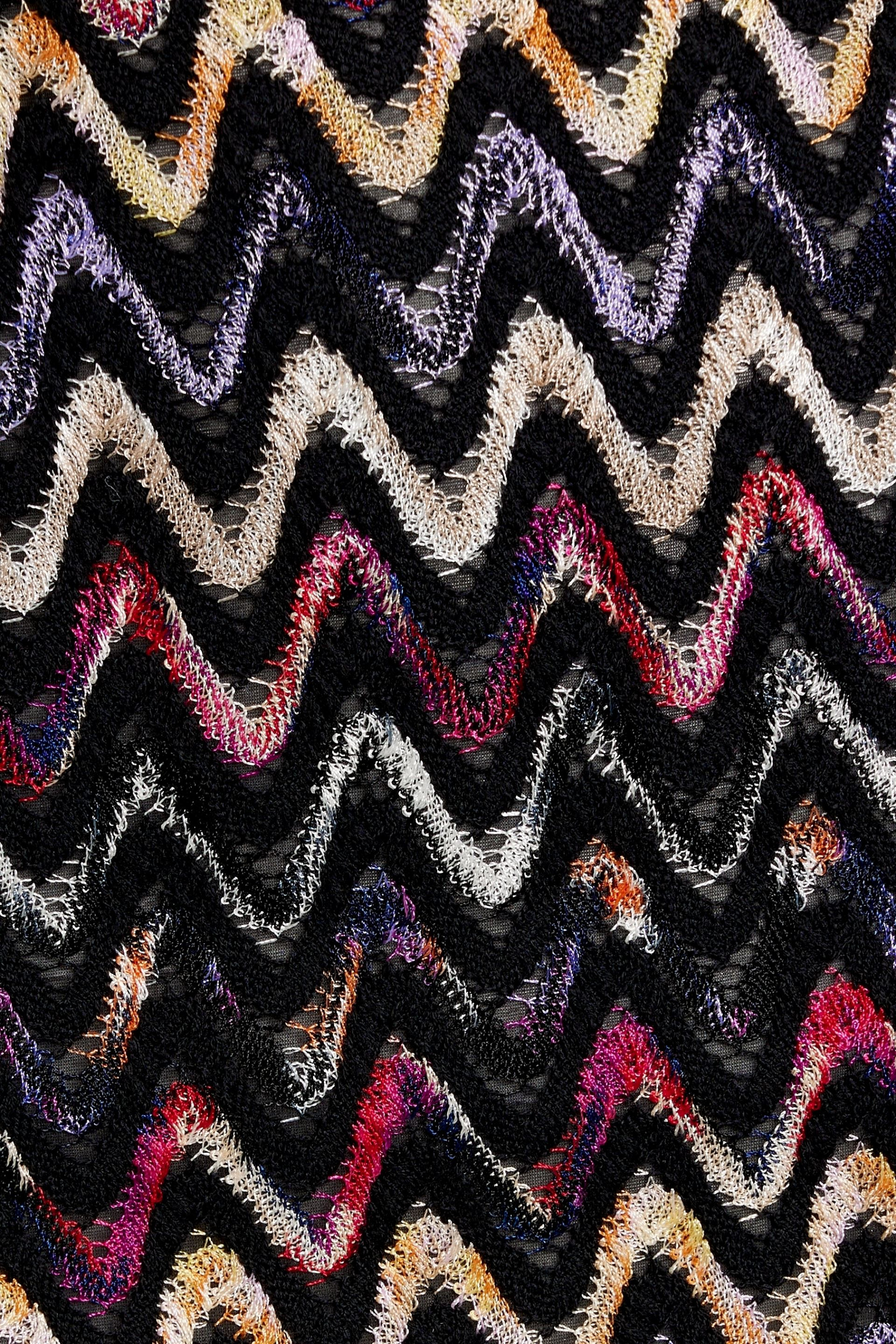 Missoni Crochet-knit wool-blend pencil skirt