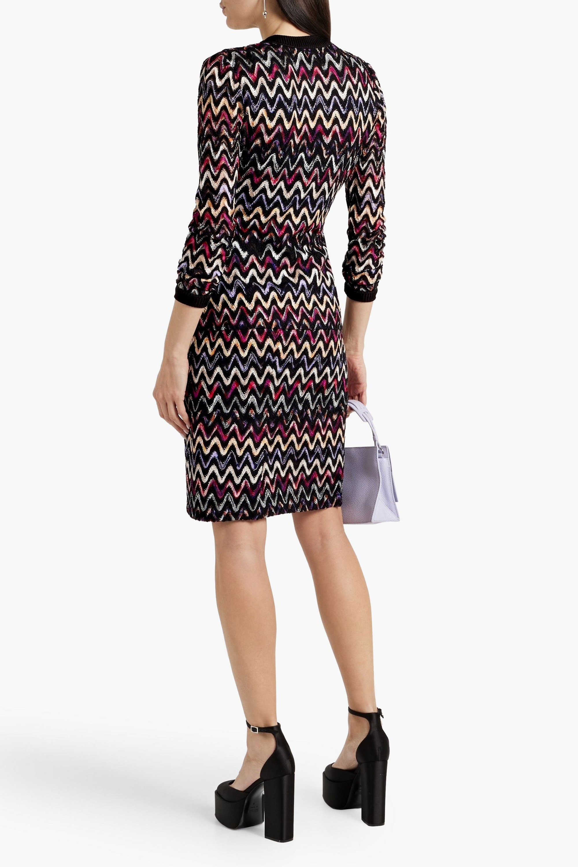 Missoni Crochet-knit wool-blend pencil skirt