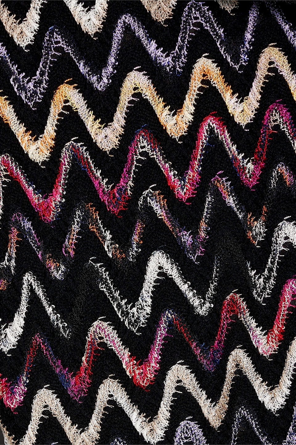 MISSONI CROCHET-KNIT WOOL-BLEND CARDIGAN