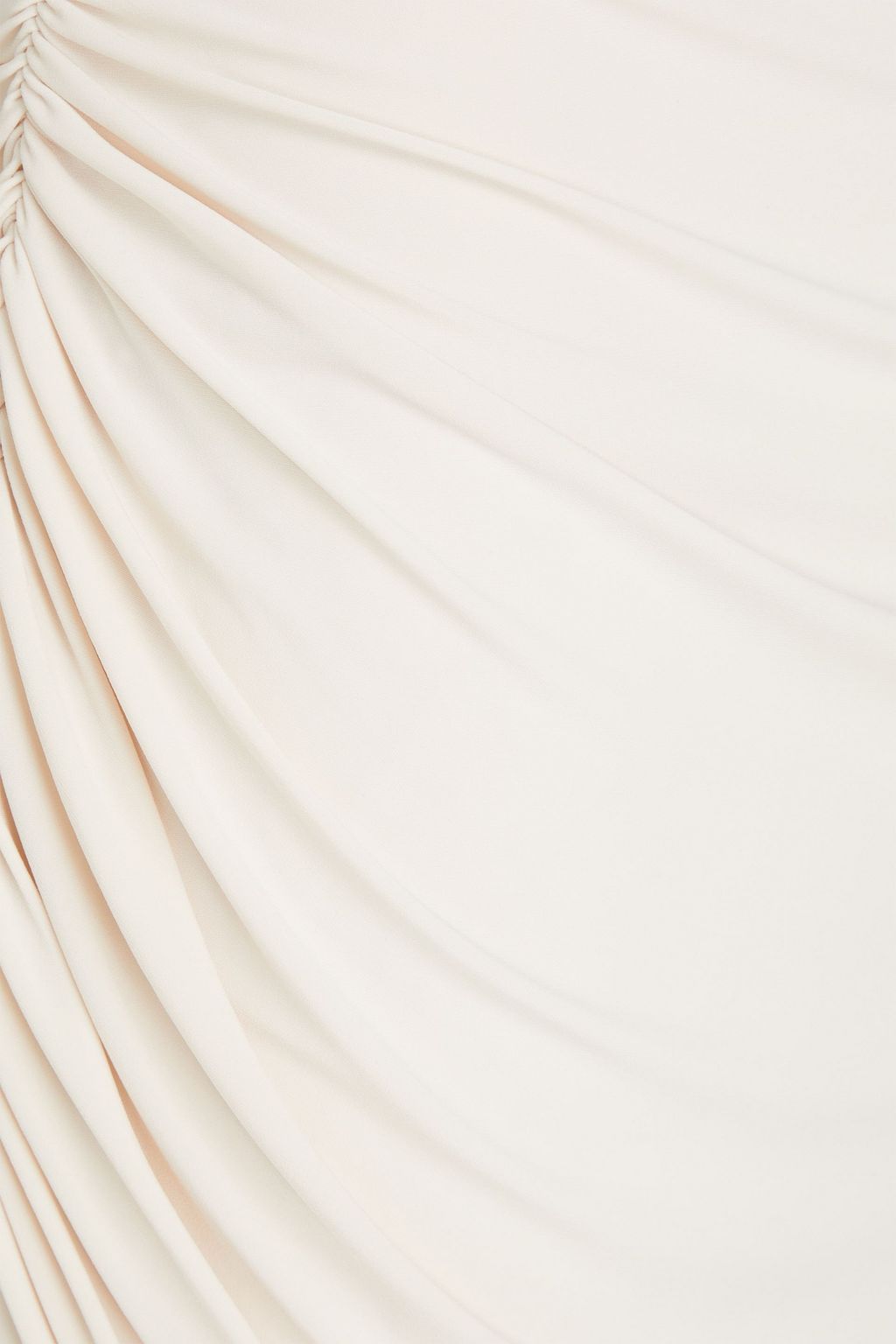 NORMA KAMALI Diana aymmetric ruched stretch-jersey skirt