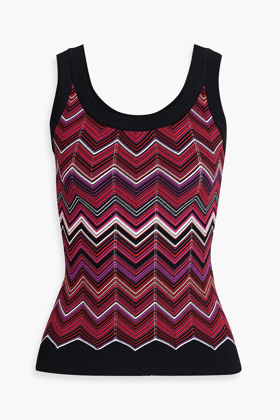 Shop Missoni Crochet-knit Tank In Tomatenrot