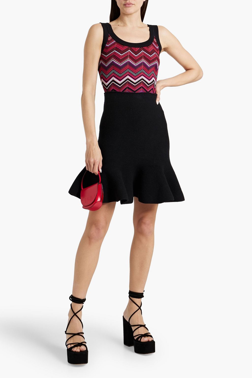 MISSONI بلوزة بدون أكمام من نسيج بحبكة كروشيه