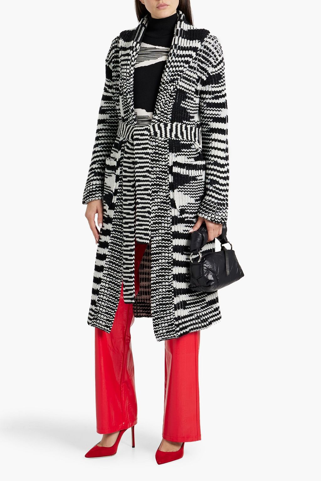 MISSONI Space-dyed ribbed wool cardigan