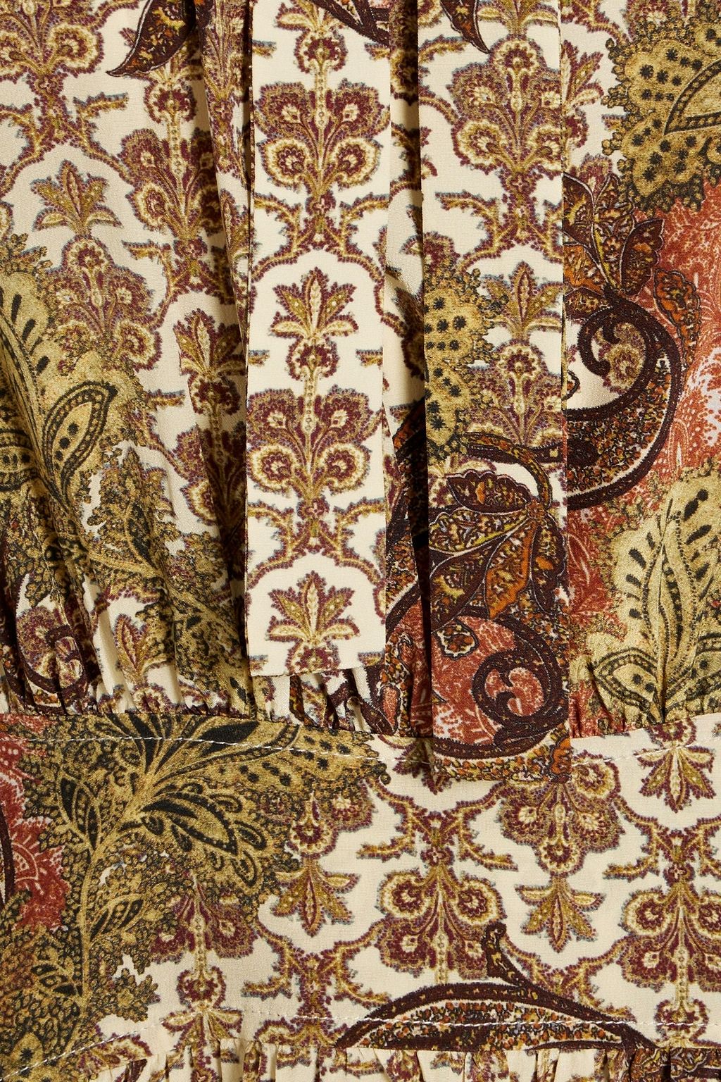 ULLA JOHNSON Maris paisley-print silk mini dress
