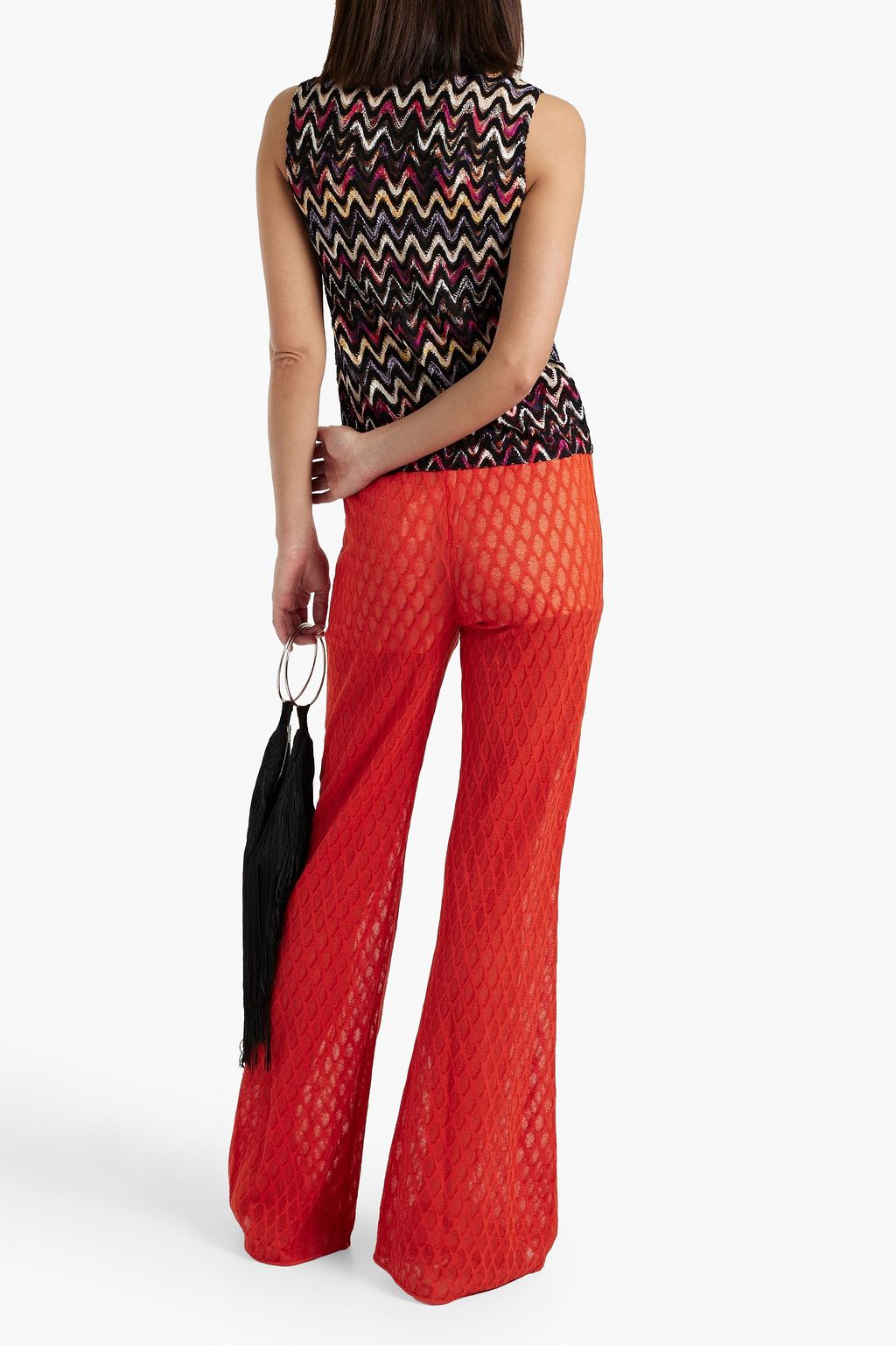 MISSONI Crochet-knit wool-blend top