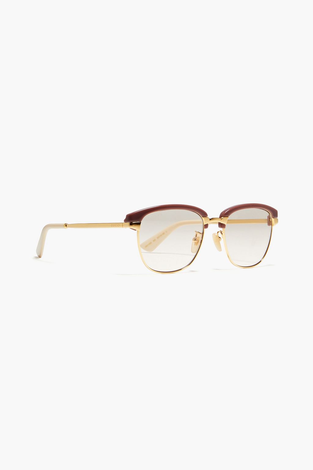 GUCCI نظارات شمسية من الأسيتات بإطار على شكل حرف "D"