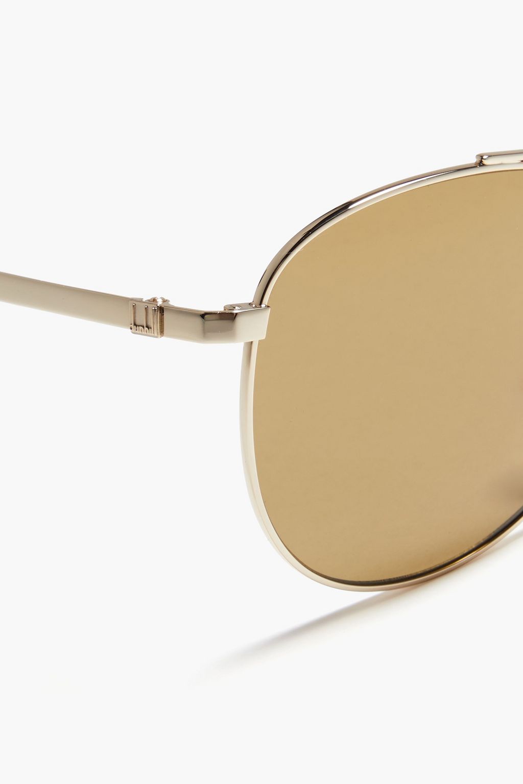 DUNHILL Gold-tone metal aviator-frame sunglasses