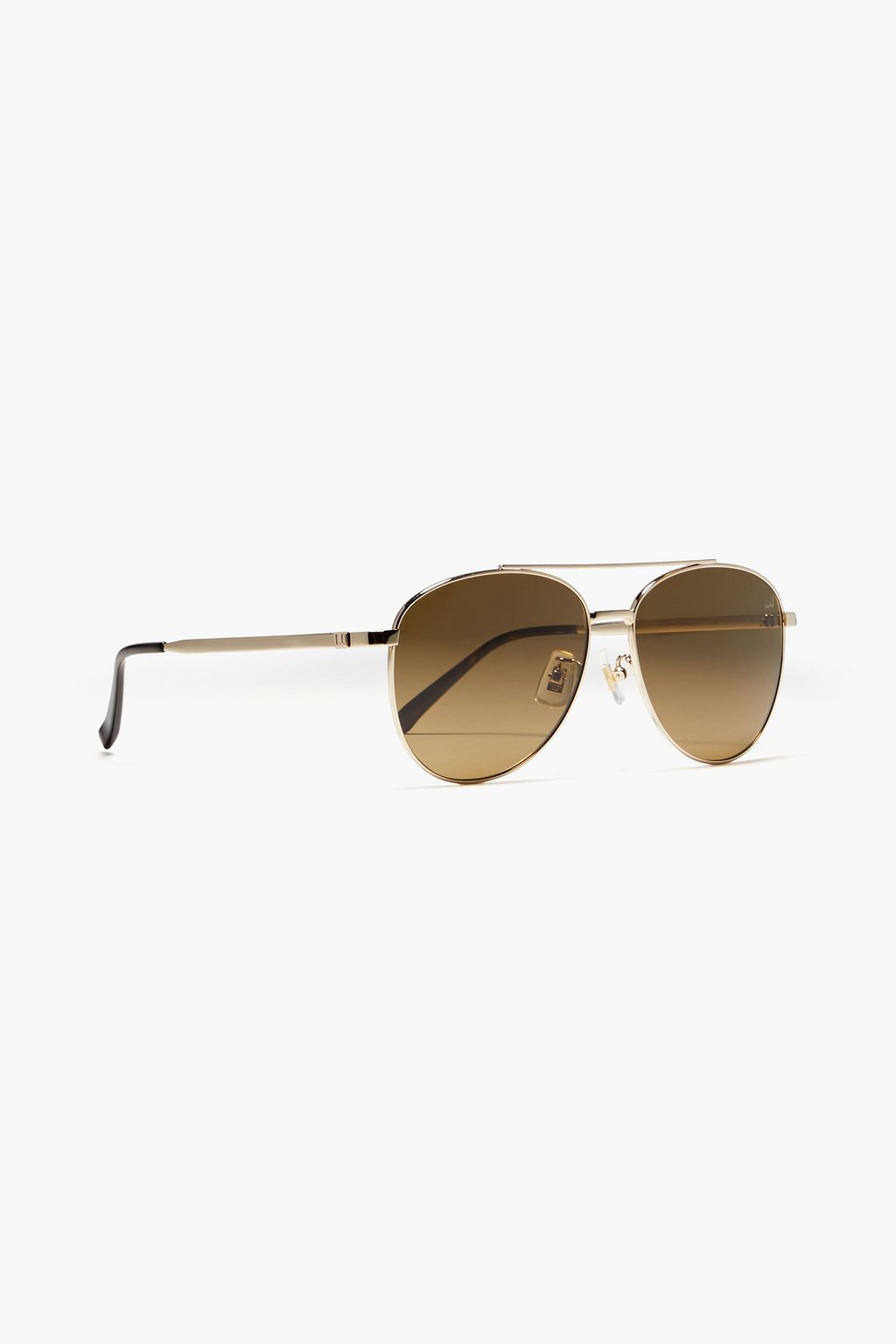 DUNHILL Gold-tone metal aviator-frame sunglasses