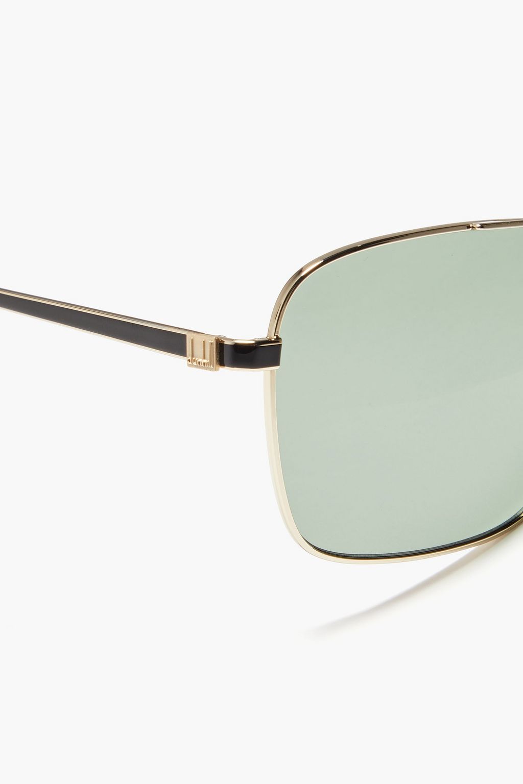 DUNHILL Gold-tone metal square-frame sunglasses