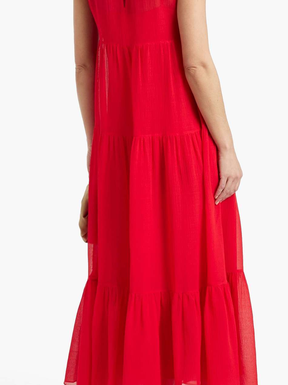 fago crepon maxi dress