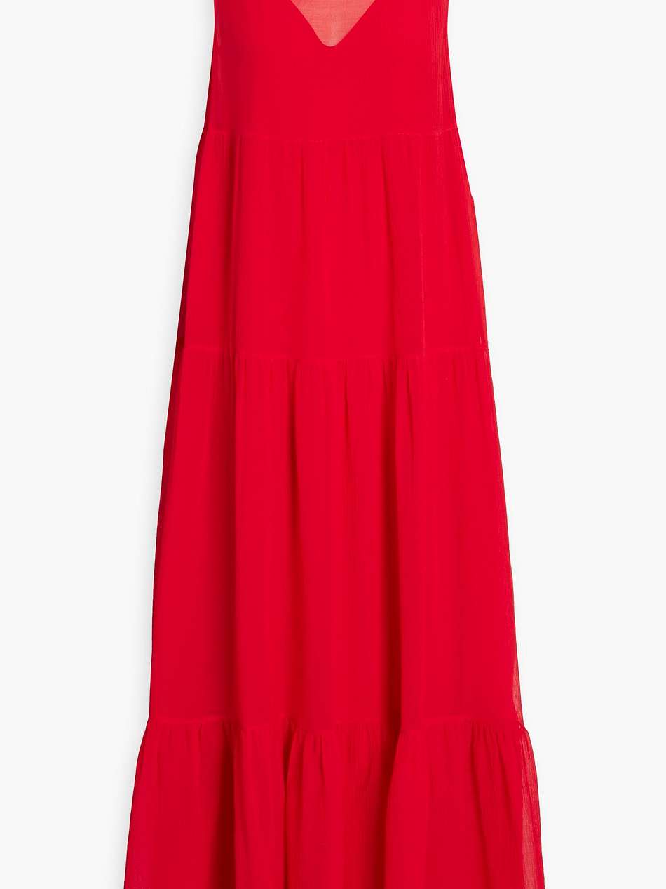 fago crepon maxi dress