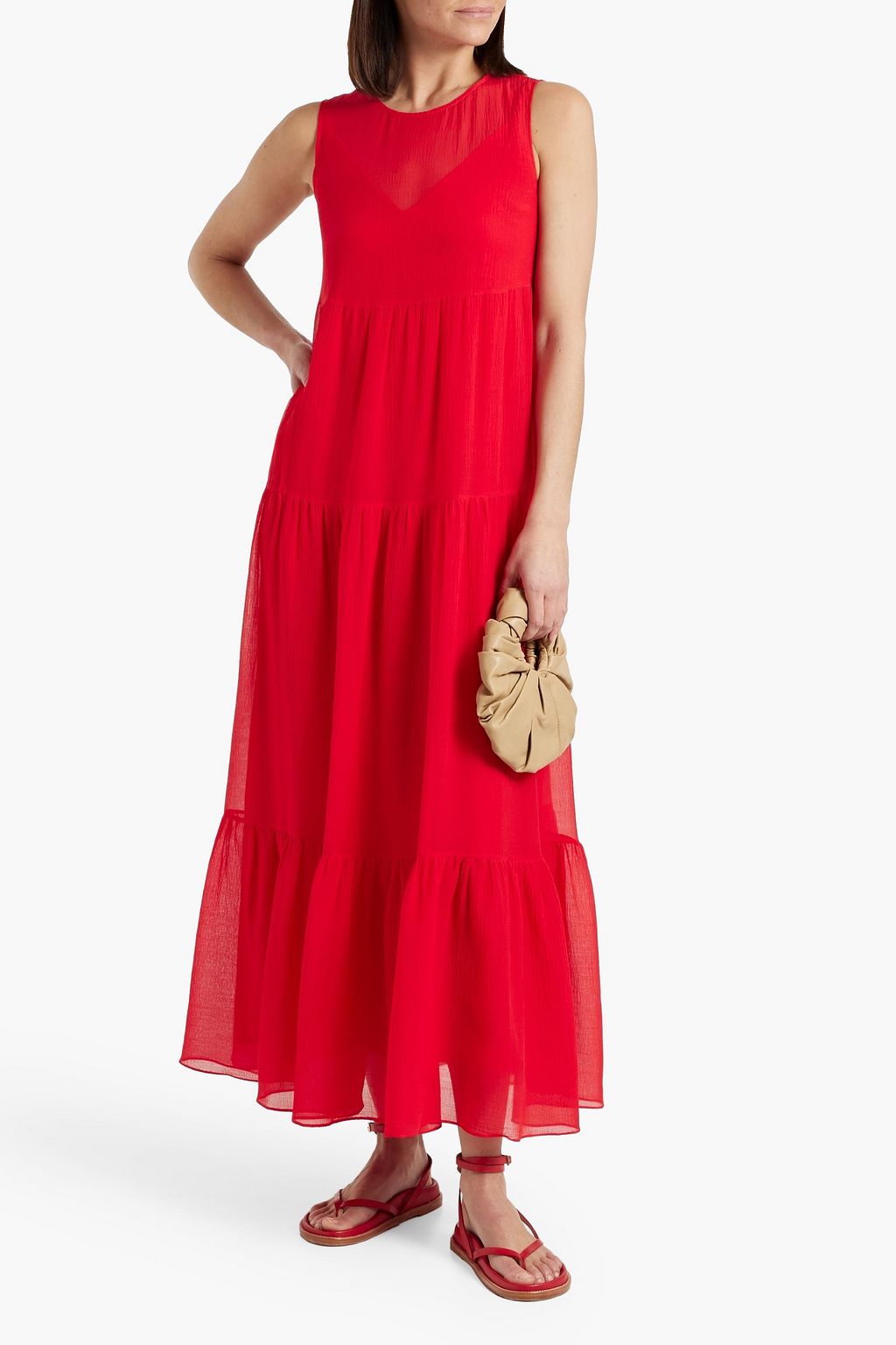 MAX MARA STUDIO Fago crepon maxi dress