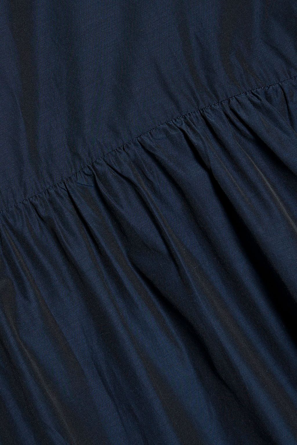 'S MAX MARA Gathered sateen midi dress