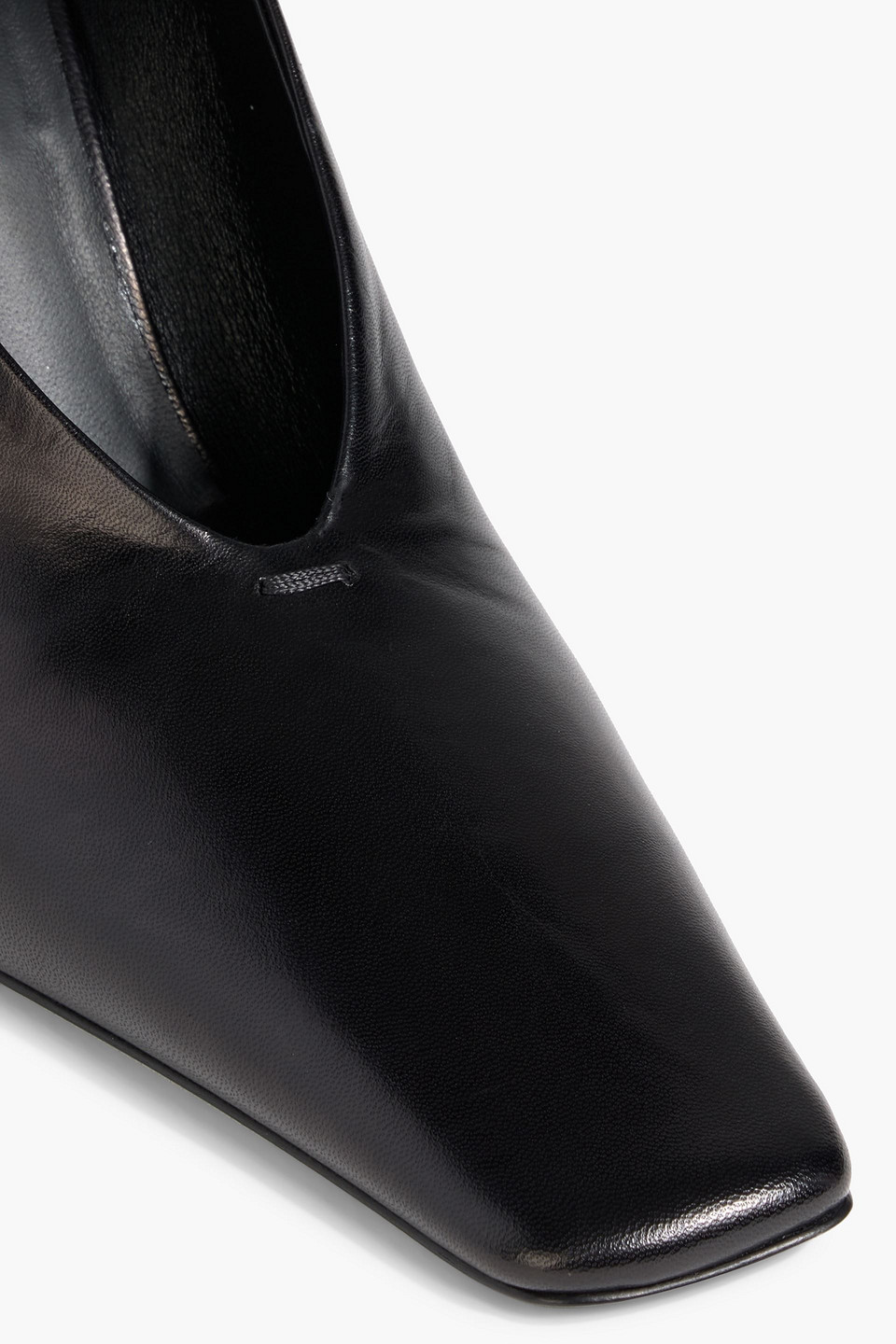Jil Sander Leather Pumps In Black