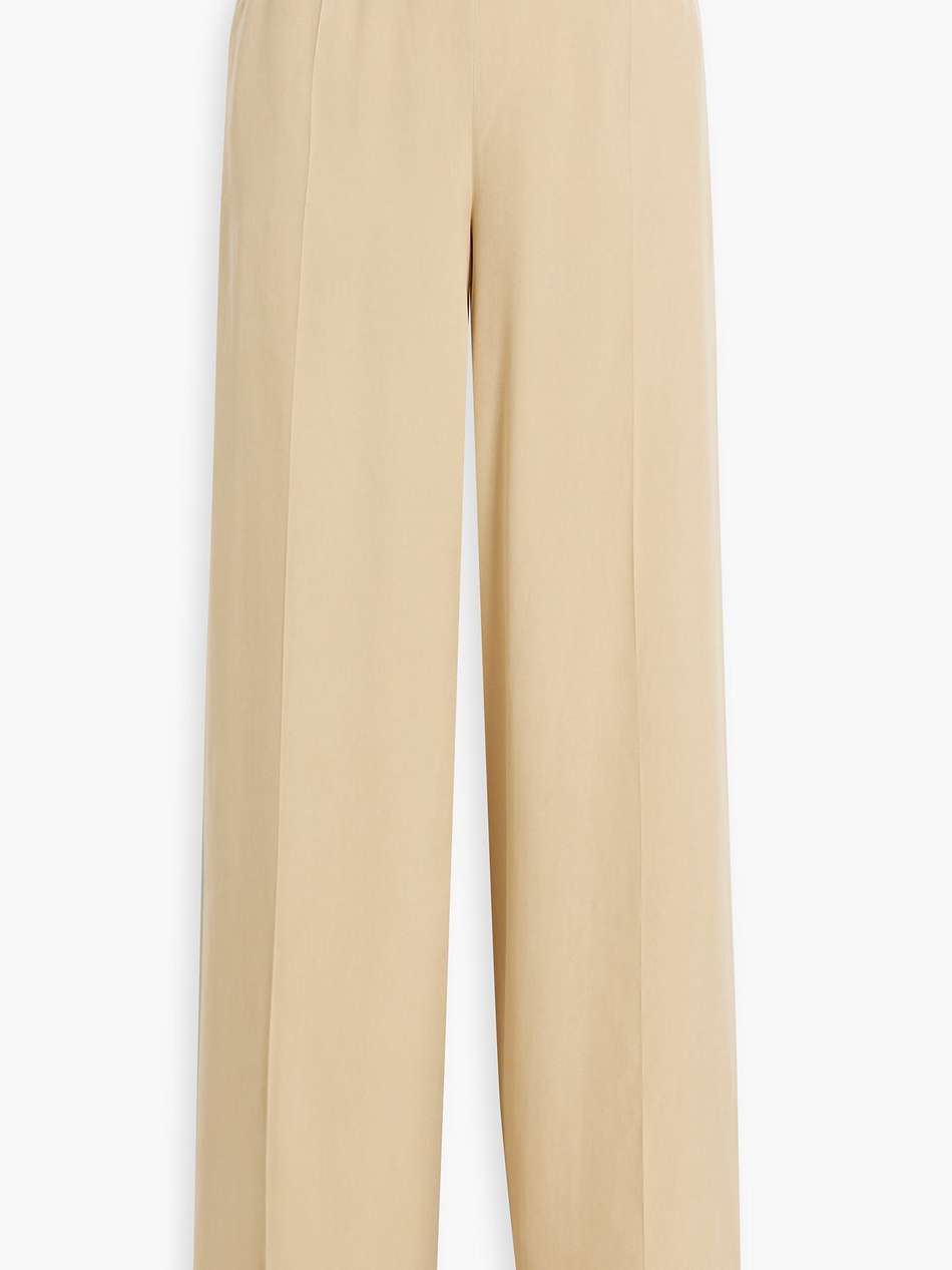 silk wide-leg pants