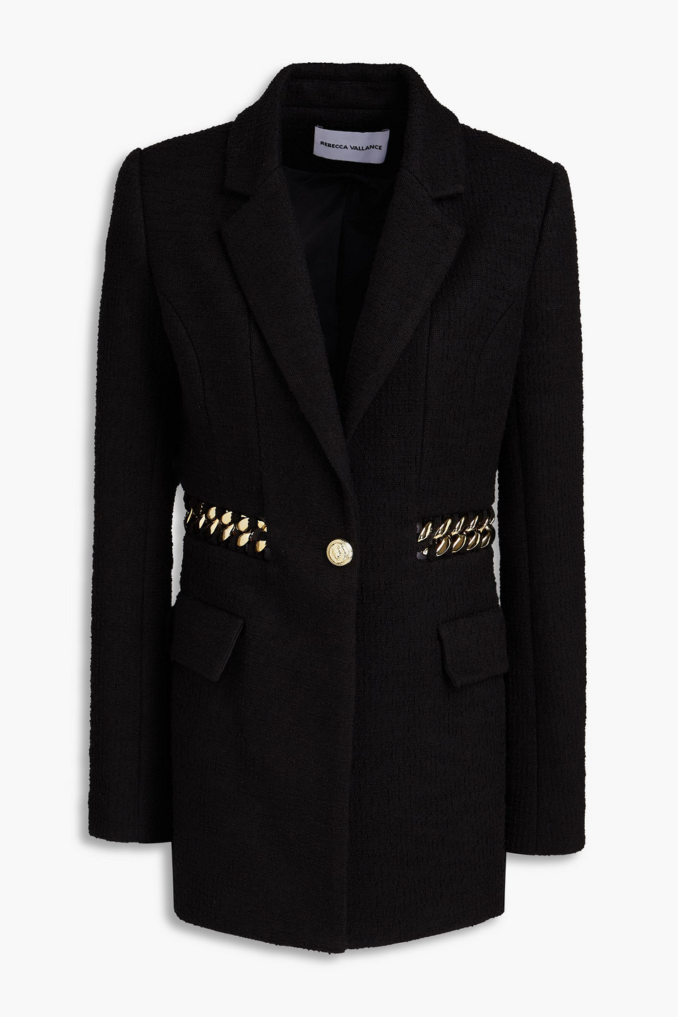 Carine chain-embellished tweed blazer