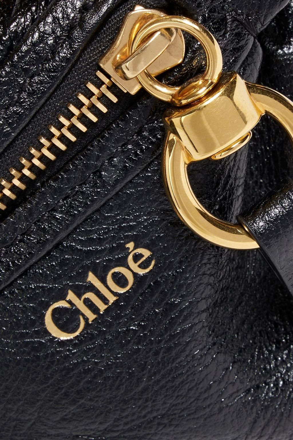 CHLOÉ Bracelet pebbled-leather shoulder bag