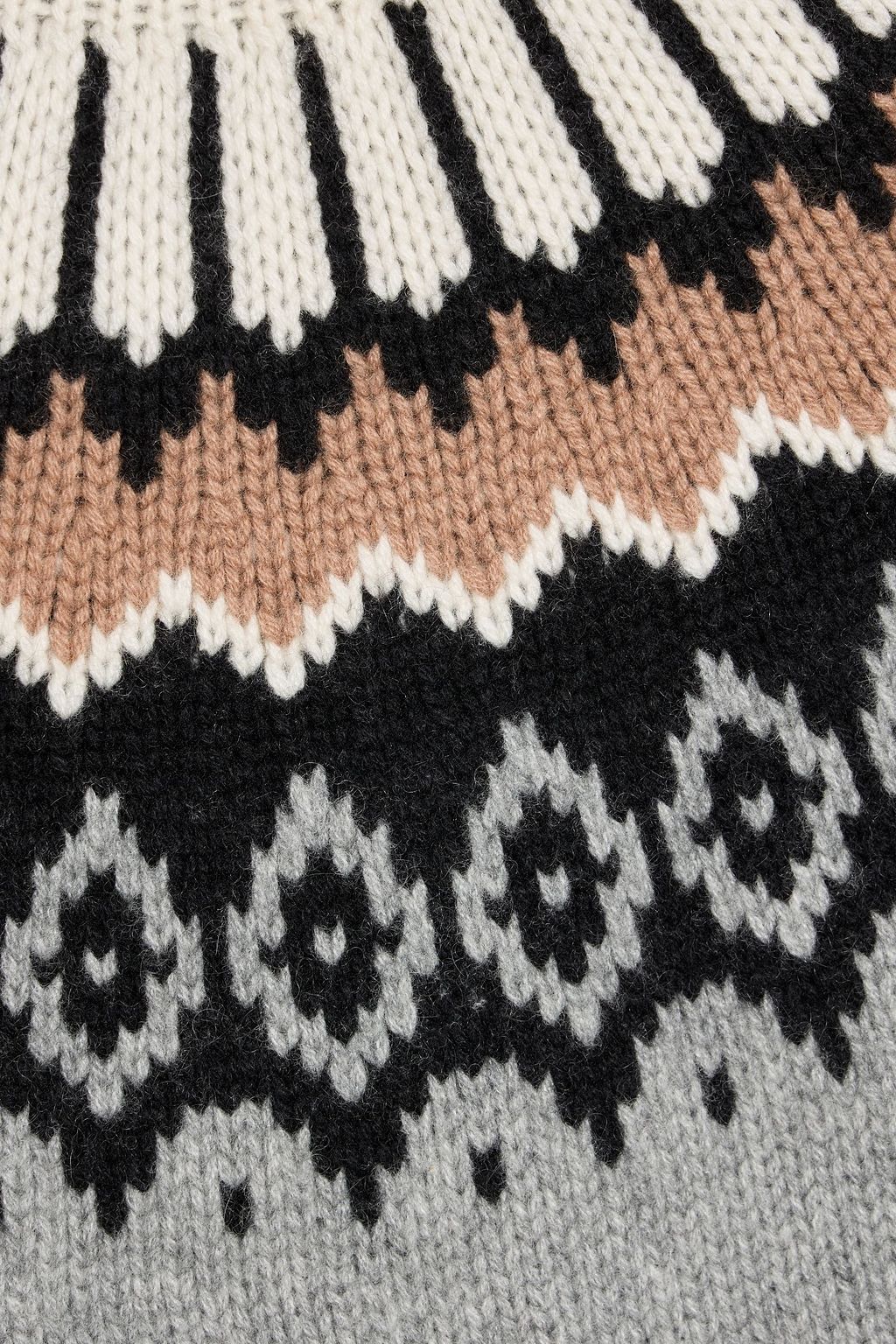 BOGNER Ingrid Fair Isle cashmere turtleneck sweater