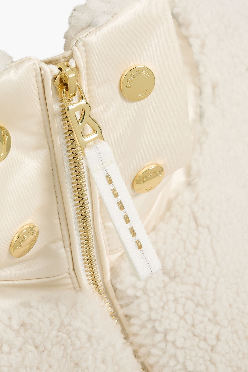 Bogner Dia Shearling-paneled Quilted Down Ski Jacket In White