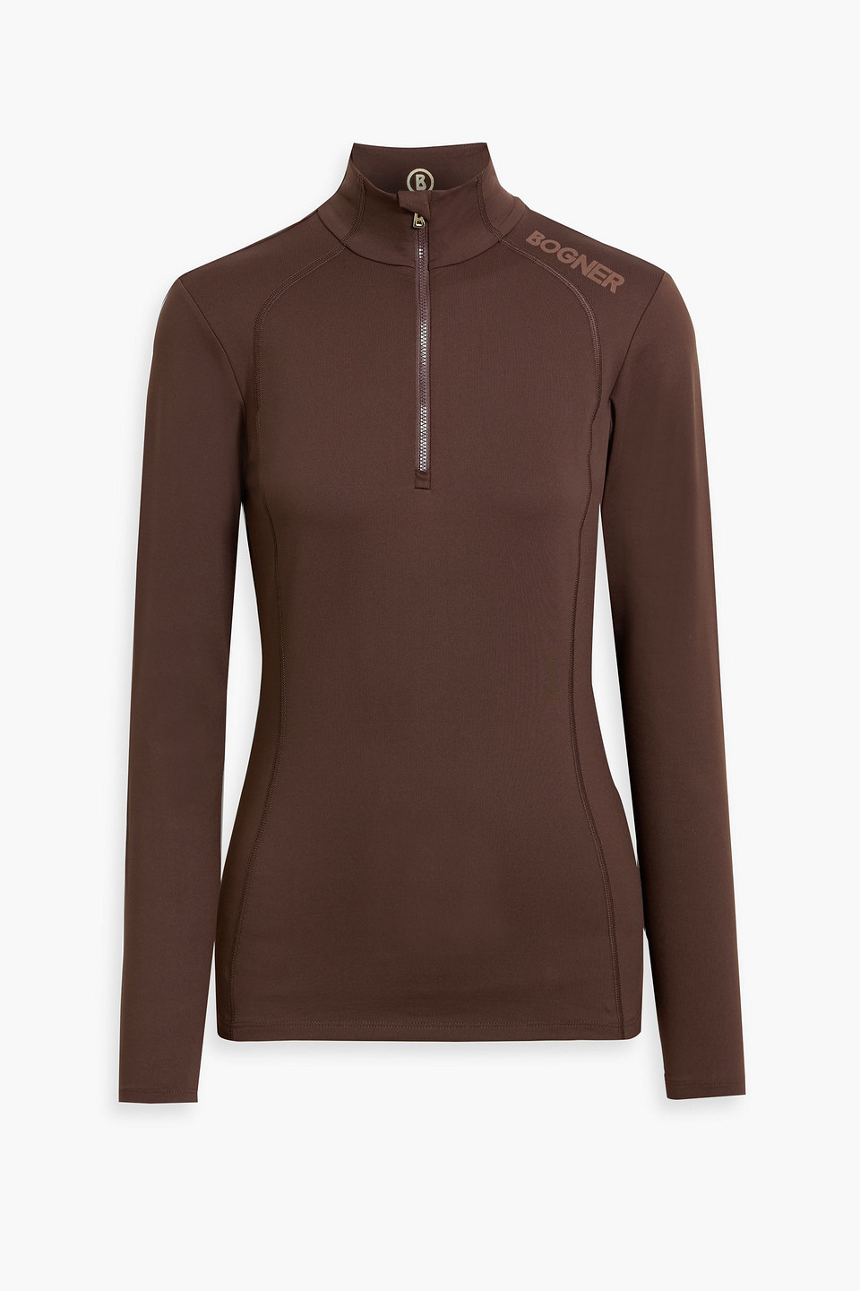 Bogner Medita Stretch Half-zip Base Layer In Brown