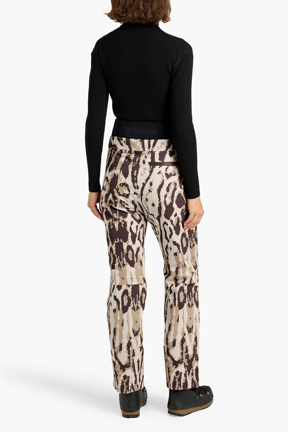 Bogner Maren Printed Ski Pants In Animal Print