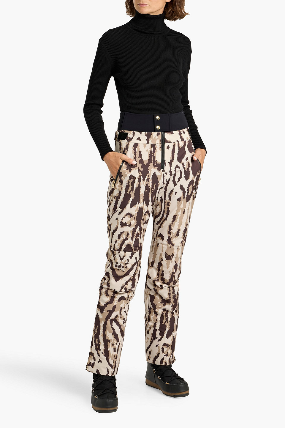 Bogner Maren Printed Ski Pants In Animal Print