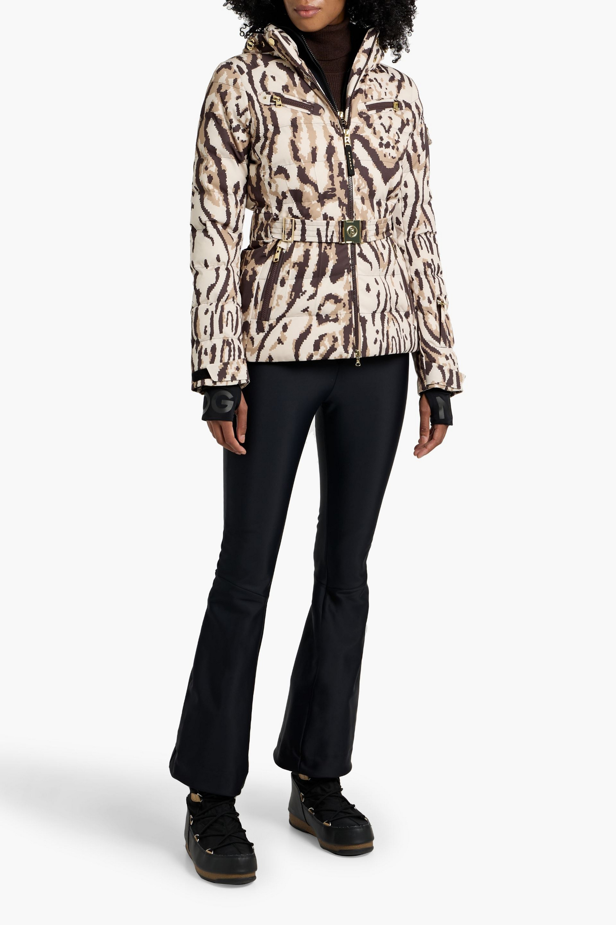 BOGNER Ellya1 printed quilted ski jacket