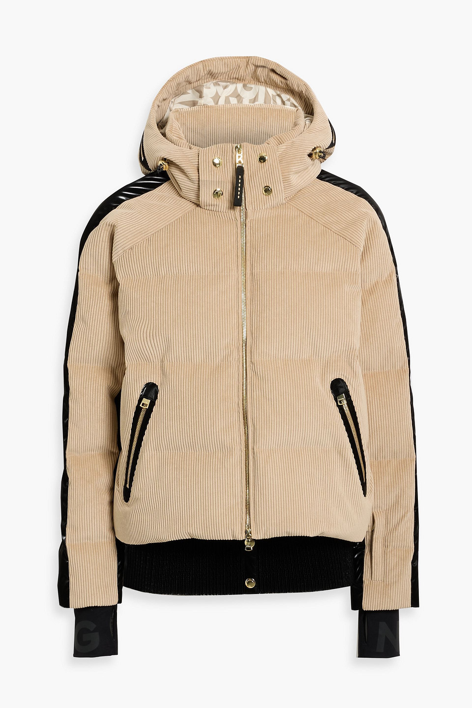 Bogner Inka Quilted Corduroy And Ripstop Down Ski Jacket In Sand
