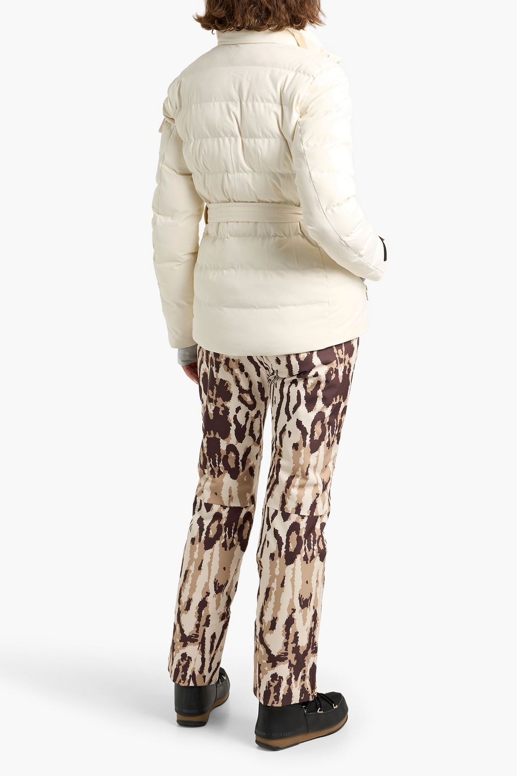 BOGNER Ellya belted quilted ski jacket