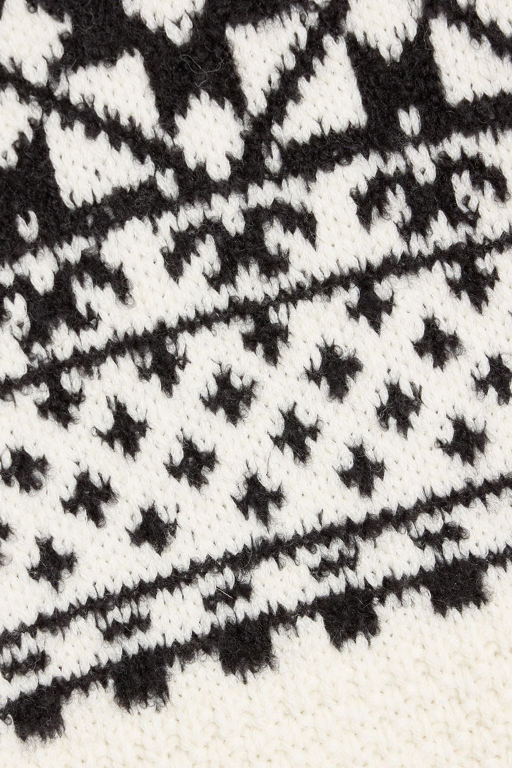 BOGNER Nadia Fair Isle wool-blend turtleneck sweater