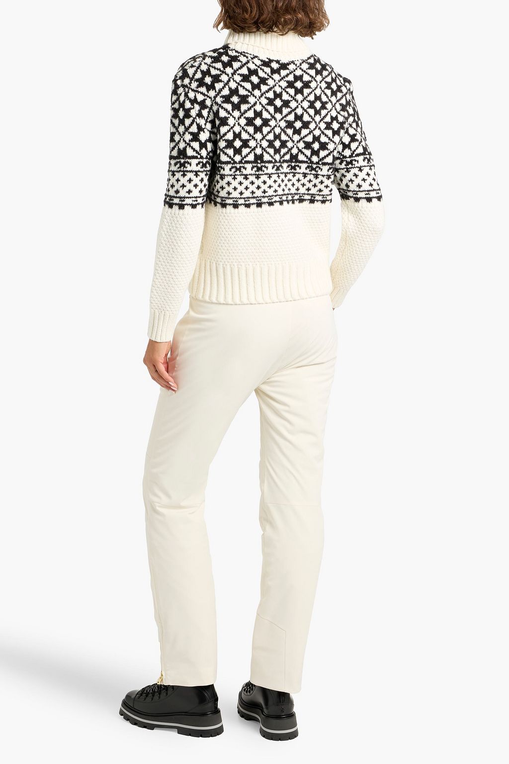 BOGNER Nadia Fair Isle wool-blend turtleneck sweater