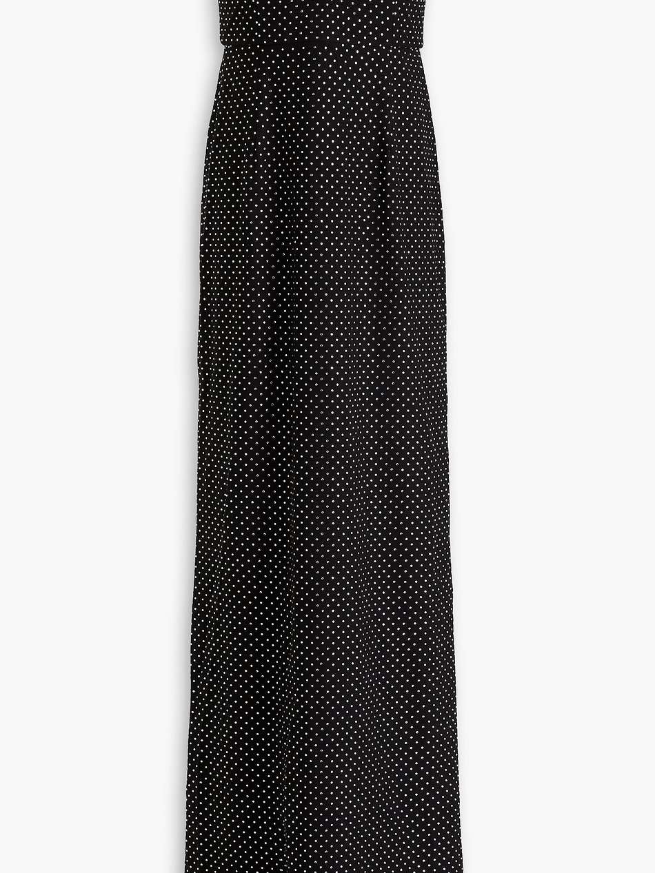 last dance strapless crystal-embellished mesh gown