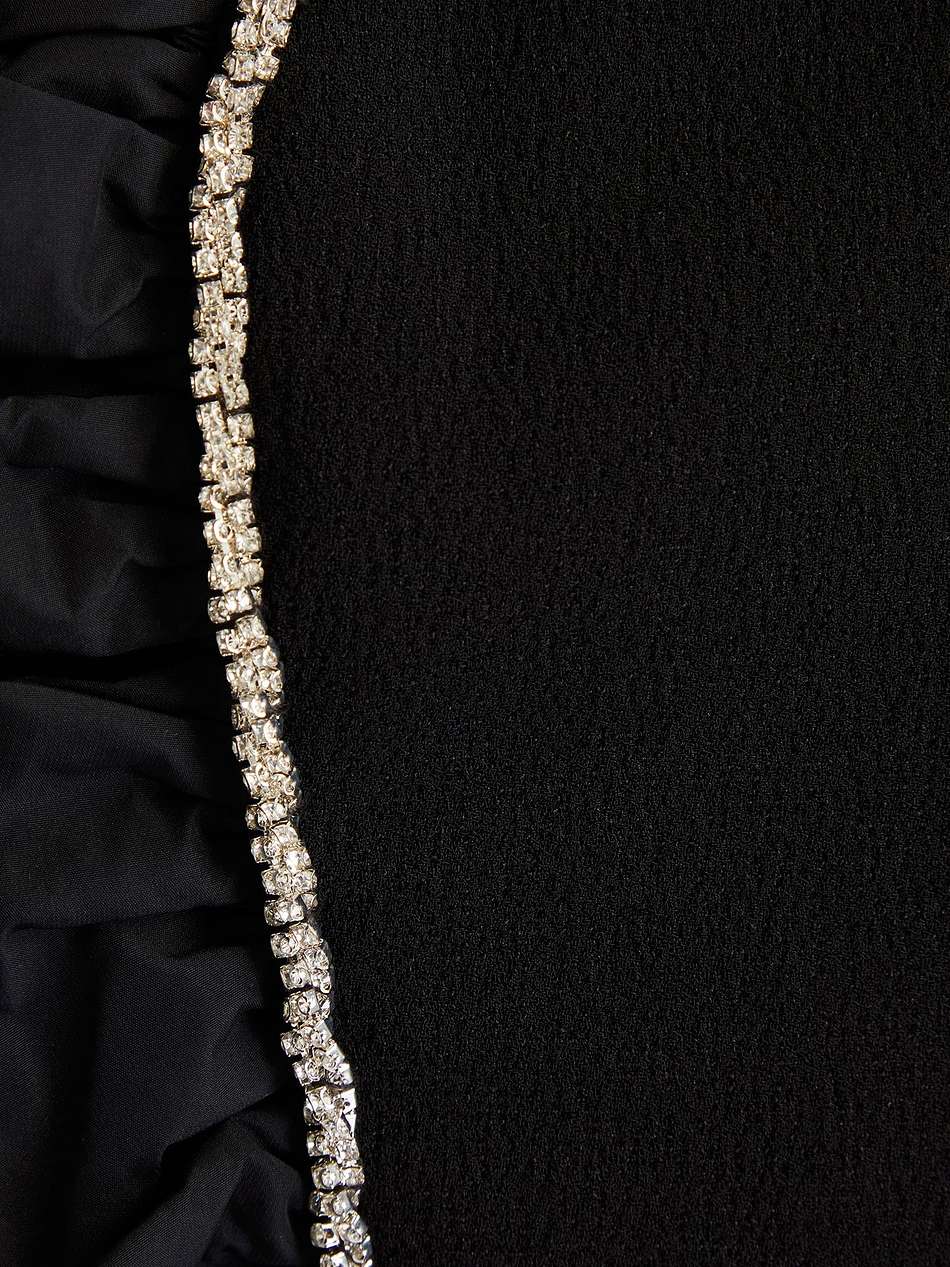 katie strapless crystal-embellished crepe midi dress