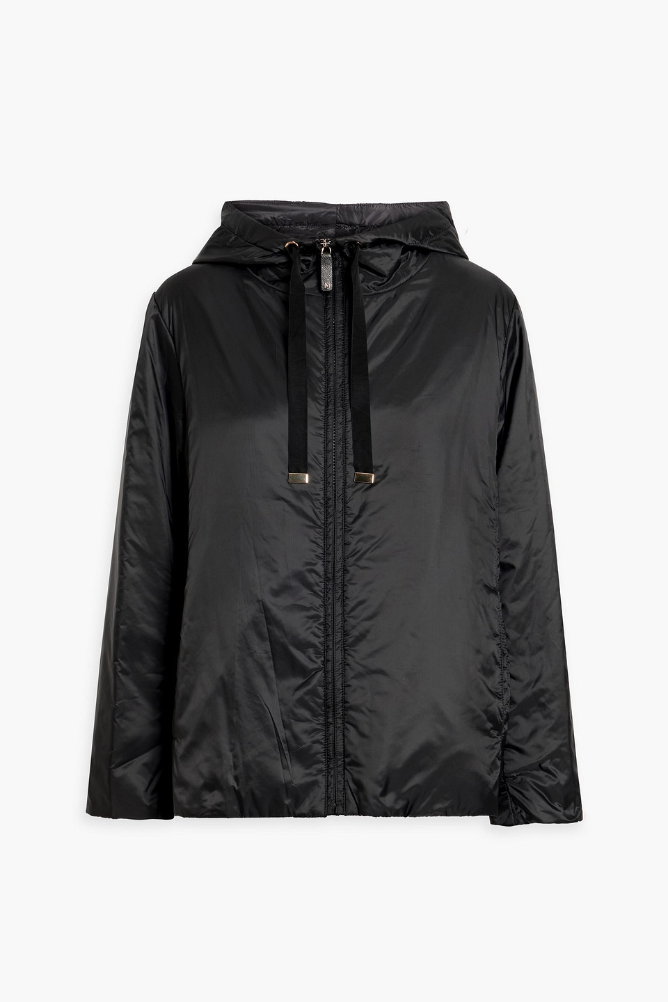 Max Mara The Cube Greenh Hooded Padded Jacket In Black