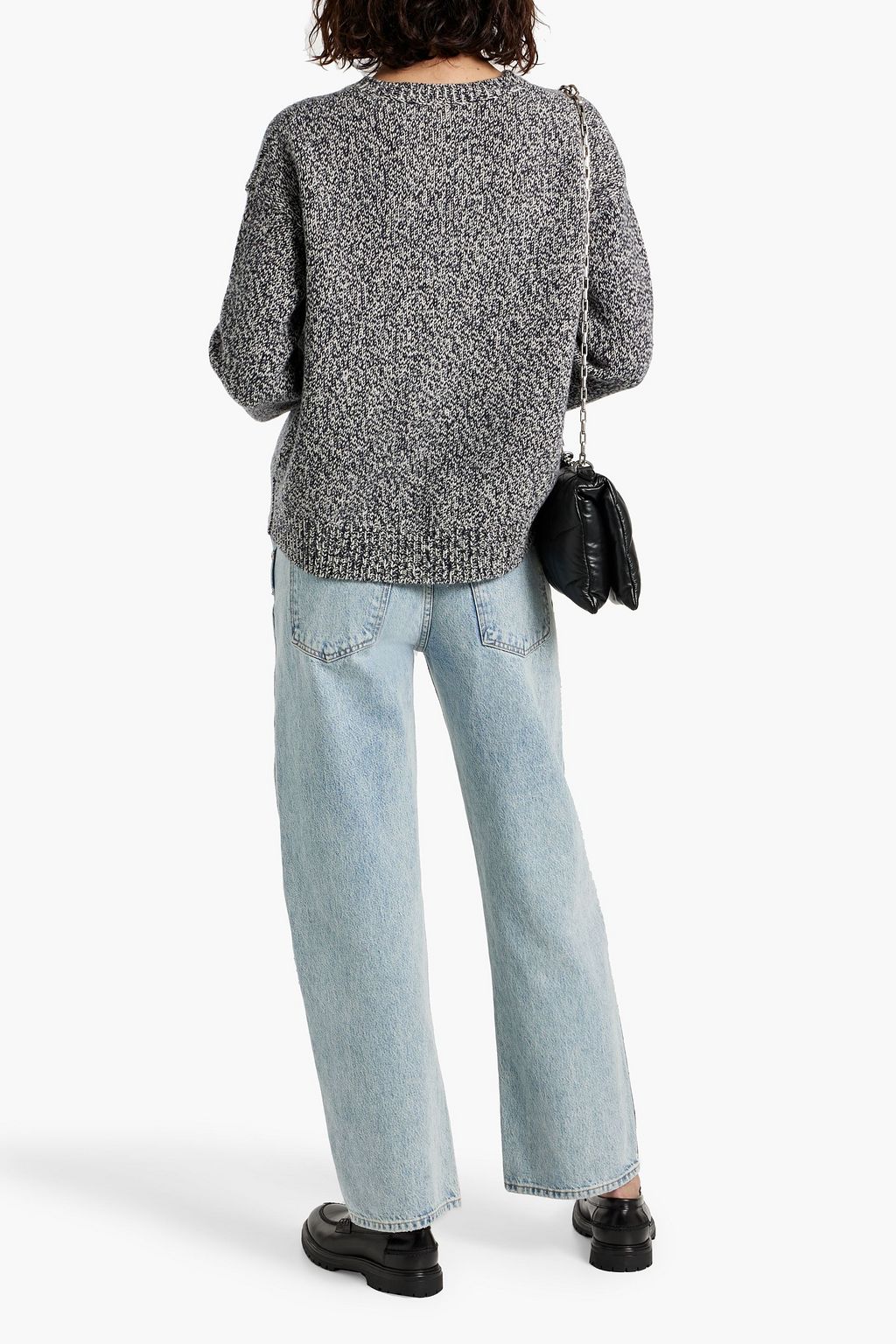'S MAX MARA Como marled wool and cashmere-blend sweater