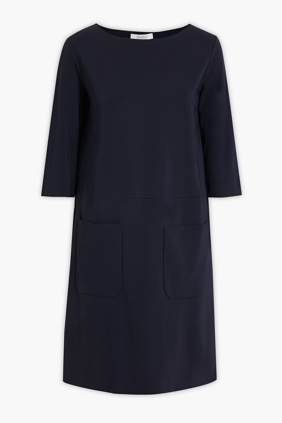 Max Mara Cali Jersey Mini Dress In Navy