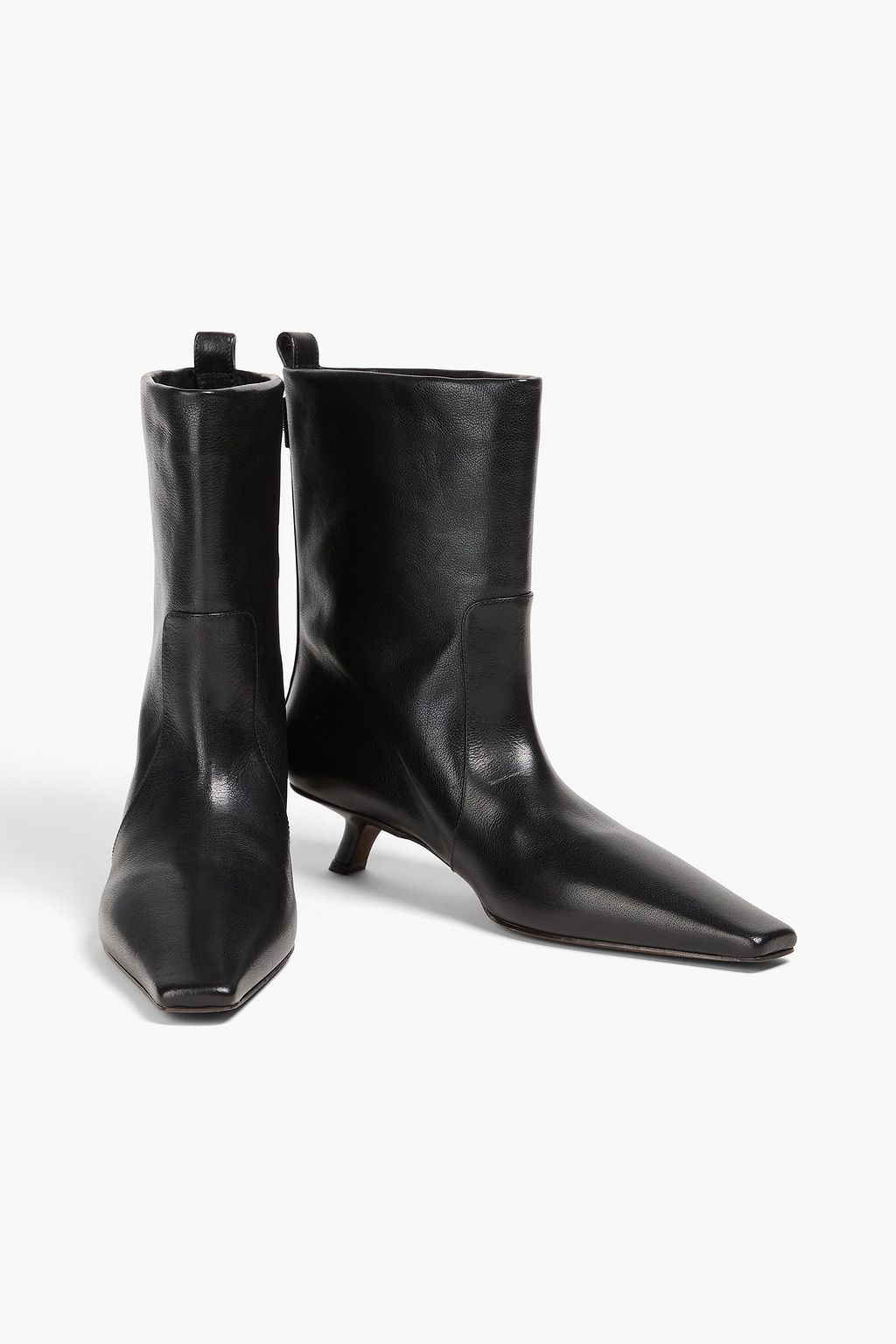 BRUNELLO CUCINELLI Ankle Boots aus Leder mit Zierperlen